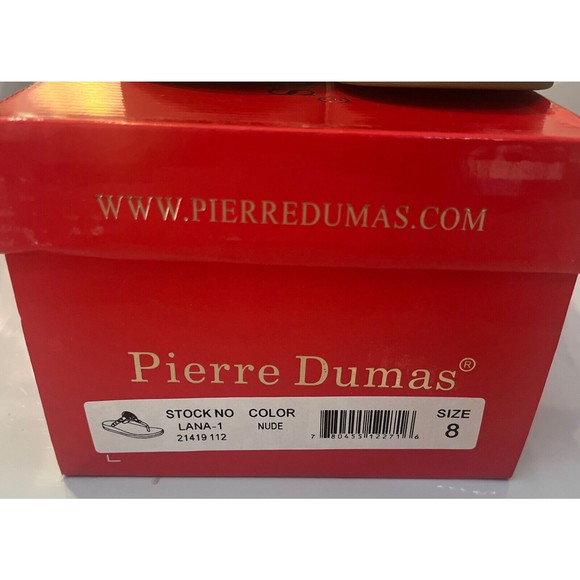 New Pierre Dumas Women's Nude Sandals Lana 1  Model  21419 Size 8 NIB - Picture 9 of 9